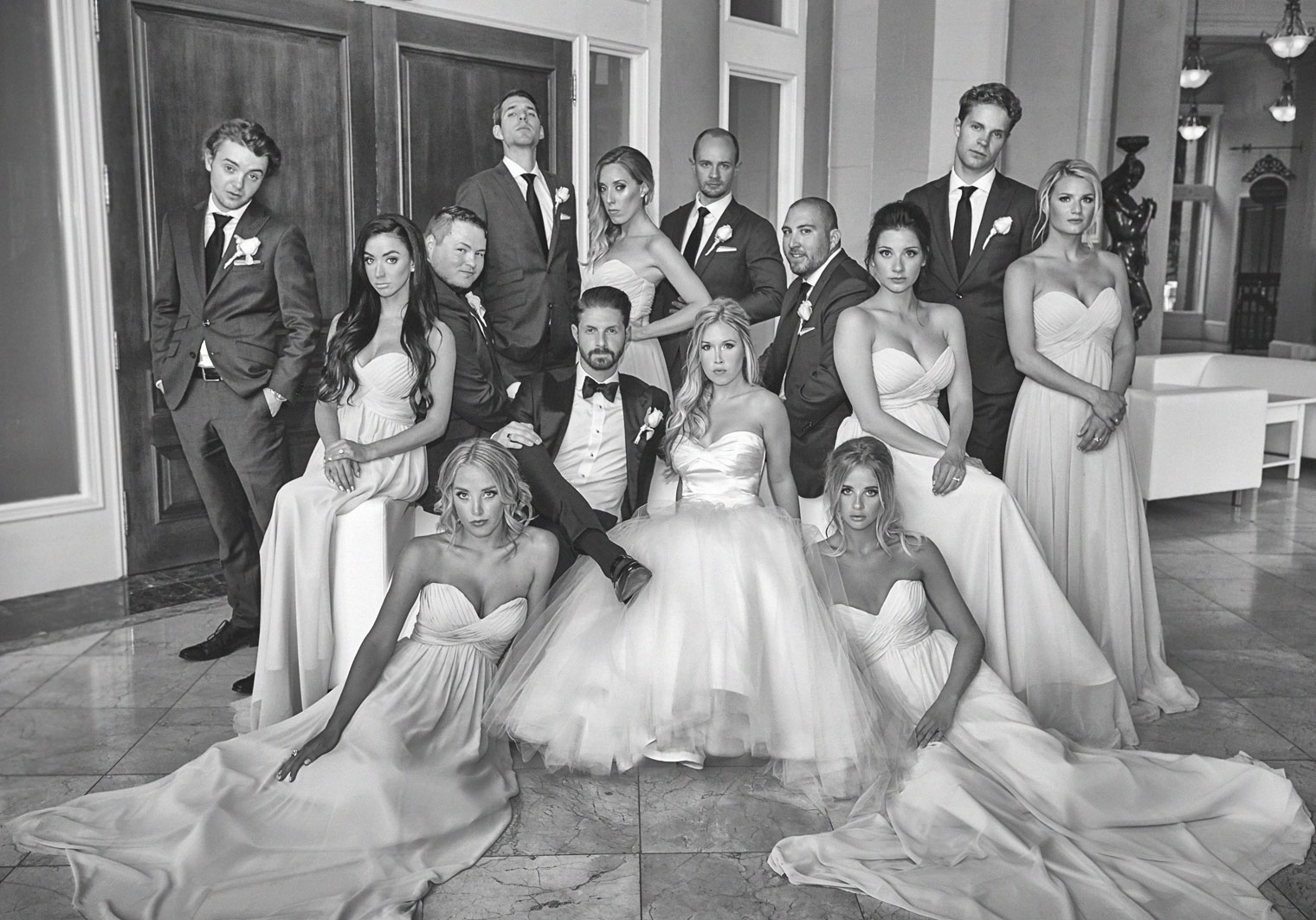 Wedding party portrait